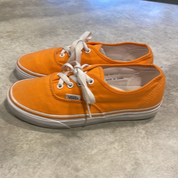 Vans Orange Canvas Skate Shoes Men’s Size 6 - Picture 2 of 7
